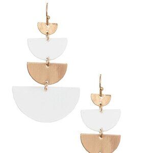 Good Fortune Half Moon Earrings